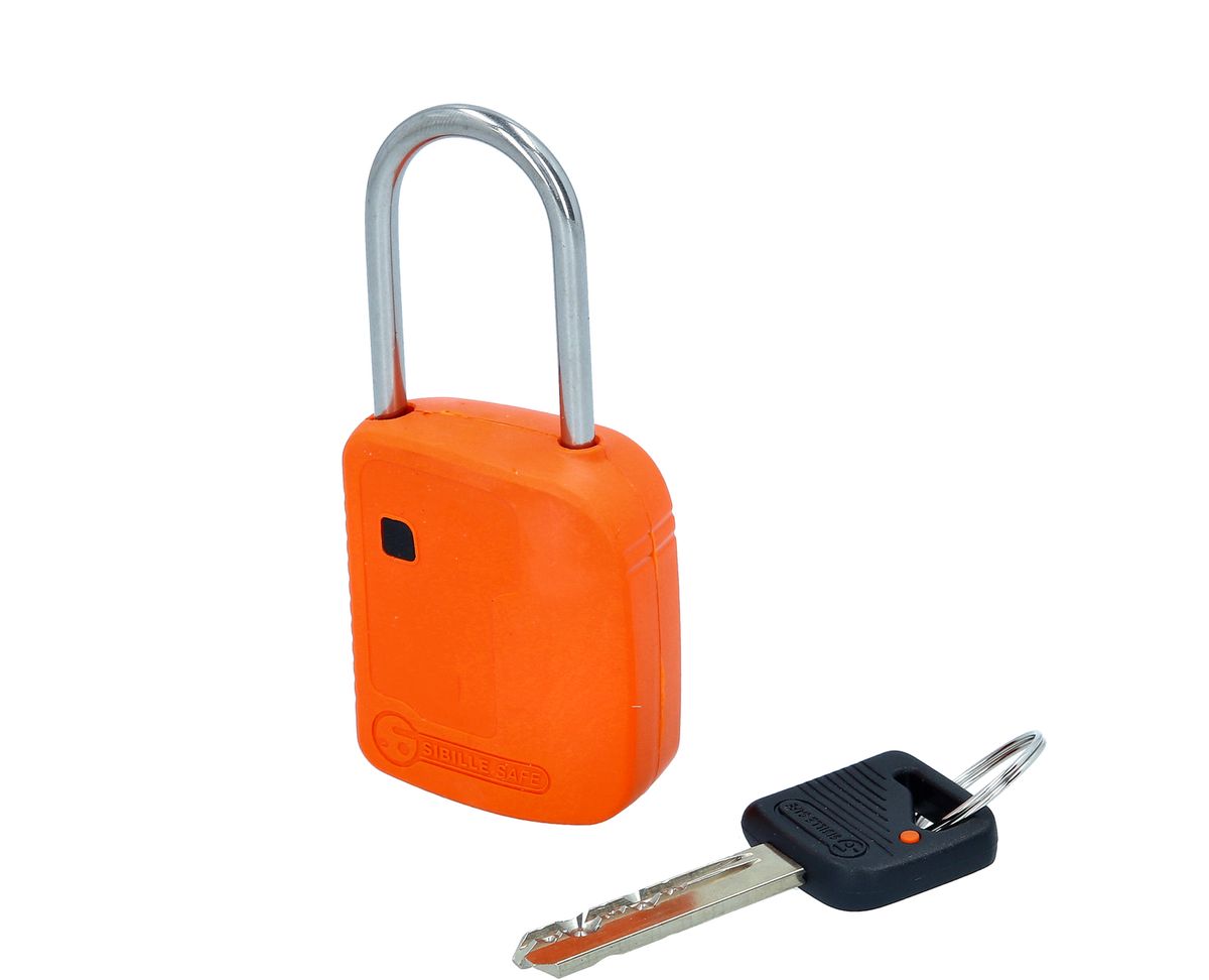 KS TOOLS Cadenas de condamnation, orange, métal, 38 mm ( 117.0218 )