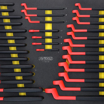 KS TOOLS Jeu de douilles isolées dans une garniture en mousse, 33 pcs ( 117.6133 )