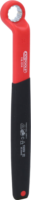 KS TOOLS Clé polygonale coudée isolée, 14 mm ( 118.1314 )