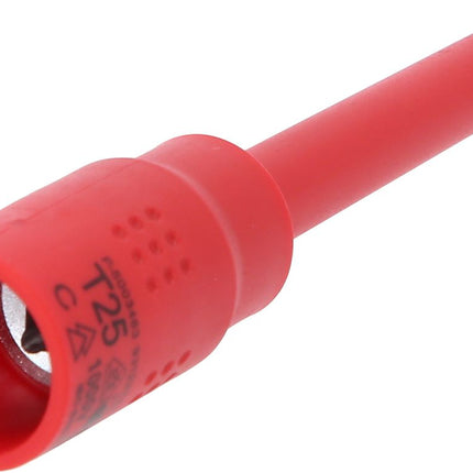 KS TOOLS Douille porte-embout Torx isolée 3/8', T25, 122 mm ( 118.3823 )