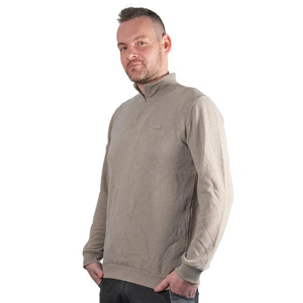 Toolbrothers Quart de pull-over zippé Casual Fit - AUTUMN COLLECTION Farbe Concrete Grey Gre L