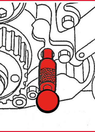 KS TOOLS Juego de herramientas de sincronización del motor para Fiat / Iveco, 5 piezas (400.0400)