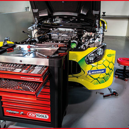 KS TOOLS Composition pour servante d’atelier Performanceplus P10 avec 279 outils pour 5 tiroirs ( 810.5279 )