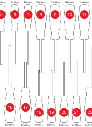 KS TOOLS Insert en mousse vide pour 811.0024 ( 811.0024-97 )