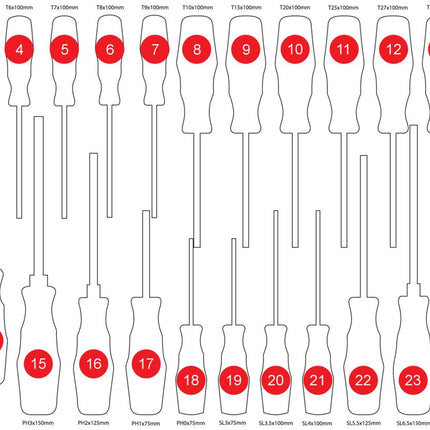 KS TOOLS Insert en mousse vide pour 811.0024 ( 811.0024-97 )