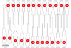 KS TOOLS Leere Schaumstoffeinlage zu 811.0024 ( 811.0024-97 )