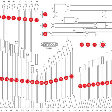 KS TOOLS Insert en mousse vide pour 811.0053 ( 811.0053-97 )