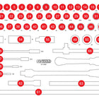KS TOOLS Leere Schaumstoffeinlage zu 811.0066 ( 811.0066-97 ) - Toolbrothers