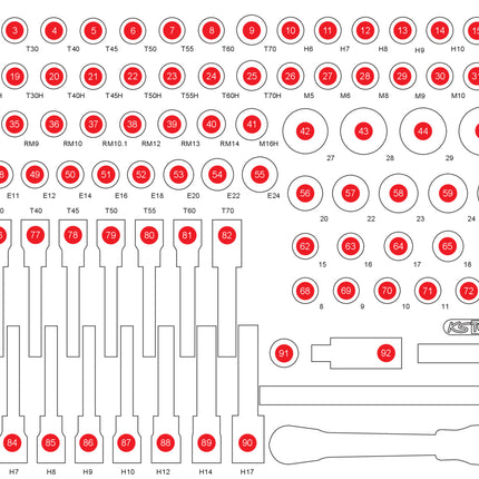 KS TOOLS Leere Schaumstoffeinlage zu 811 0095 811 0095 97  1 - toolbrothers