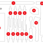 KS TOOLS Insert en mousse vide pour 811.1017 ( 811.1017-97 )