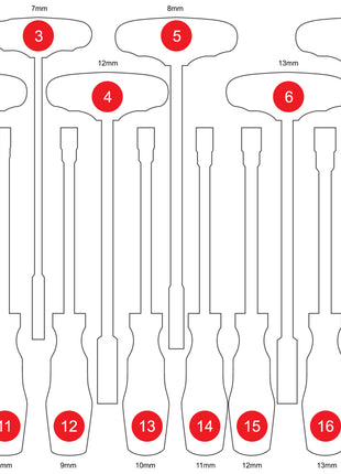 KS TOOLS Insert en mousse vide pour 811.2018 ( 811.2018-97 )