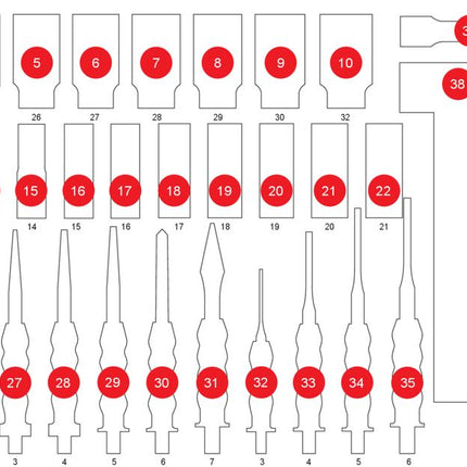 KS TOOLS Insert en mousse pour le 813.0040 ( 813.0040-97 )