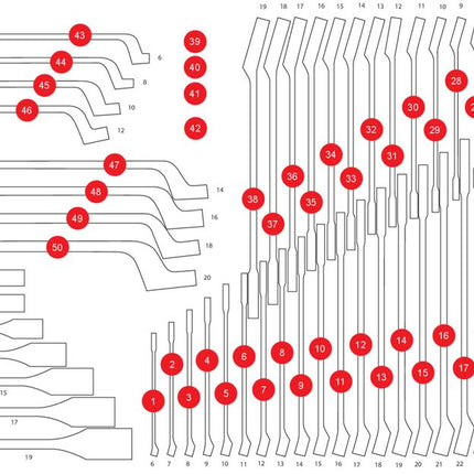 KS TOOLS Insert en mousse pour le 813.0057 ( 813.0057-97 )