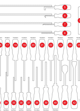 KS TOOLS Leere Schaumstoffeinlage zu 821.0046 ( 821.0046-97 ) - Toolbrothers