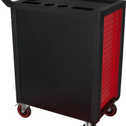 KS TOOLS RACINGline Servante d'atelier NOIR/ROUGE avec 7 tiroirs et 515 outils d'excellente qualité ( 826.7515 )