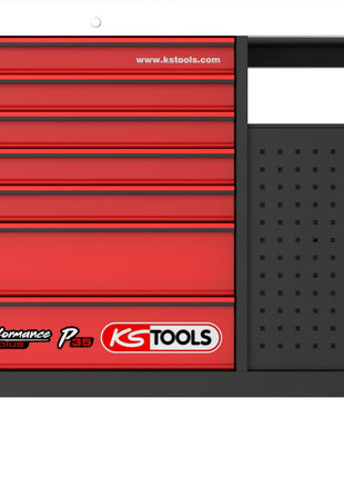 KS TOOLS Composition pour servante d’atelier Performanceplus P35 avec 279 outils pour 5 tiroirs ( 835.5279 )