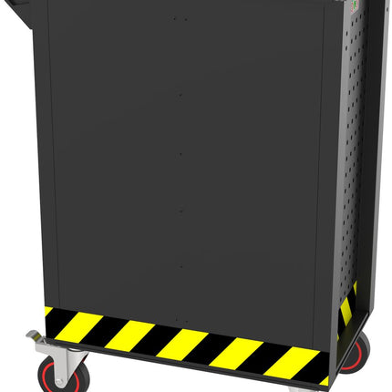 KS TOOLS Chariot d’atelier ECOline NOIR/ROUGE/JAUNE doté de 7 tiroirs ( 897.1007 )