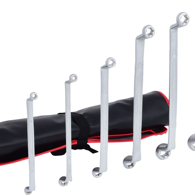 KS TOOLS Jeu de clés polygonales contre-coudées Torx E, 6 pcs ( 911.0360 )