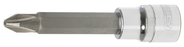 KS TOOLS 1/2" CHROMEplus Bit-Stecknuss, lang, PH4 ( 918.1756 ) - Toolbrothers