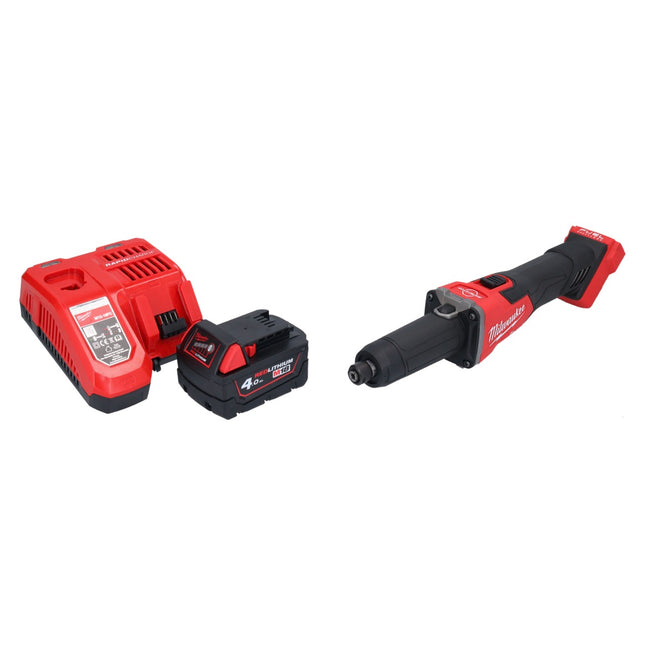 Meuleuse droite à batterie Milwaukee M18 FDGRB-401 18 V 50 mm sans balais + 1x batterie 4,0 Ah + chargeur