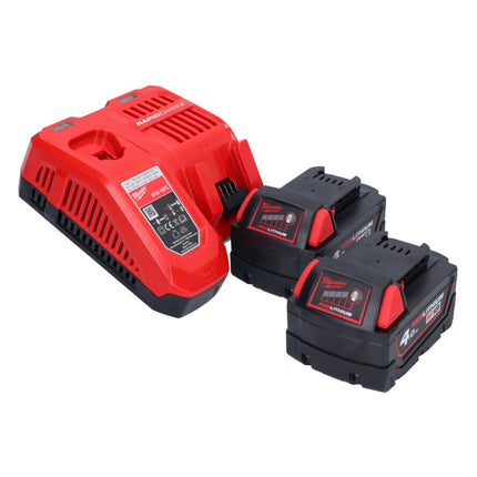 Meuleuse droite à batterie Milwaukee M18 FDGRB-402 18 V 50 mm sans balais + 2x batteries 4,0 Ah + chargeur