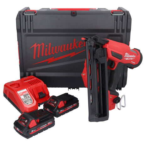 Milwaukee M18 FN16GA-302X Akku Nagler 18 V 32 - 64 mm Brushless + 2x Akku 3,0 Ah + Ladegerät + HD Box - Toolbrothers