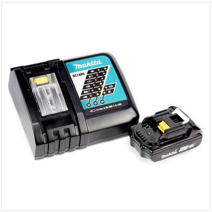 Makita DGA 505 RA1J Akku Winkelschleifer 18 V 125 mm Brushless + 1x Akku 2,0 Ah + Ladegerät + Makpac - Toolbrothers