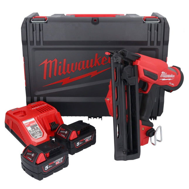 Milwaukee M18 FN16GA-502X Akku Nagler 18 V 32 - 64 mm Brushless + 2x Akku 5,0 Ah + Ladegerät + HD Box - Toolbrothers