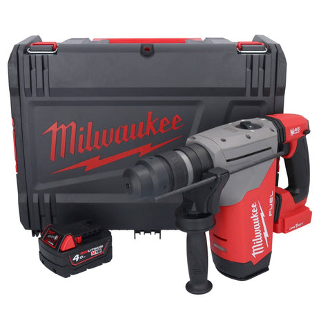 Marteau combiné à batterie Milwaukee M18 ONEFHPX-401X 18 V 5,0 J sans balais + 1x batterie 4,0 Ah + boîtier HD - sans chargeur