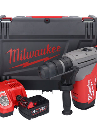 Marteau combiné à batterie Milwaukee M18 ONEFHPX-401X 18 V 5,0 J sans balais + 1x batterie 4,0 Ah + chargeur + boîtier HD