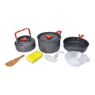 Toolbrothers Outdoor 10 teiliges Kochgeschirr Set fuer Camping mit Topf Pfanne Kanne 0 - toolbrothers