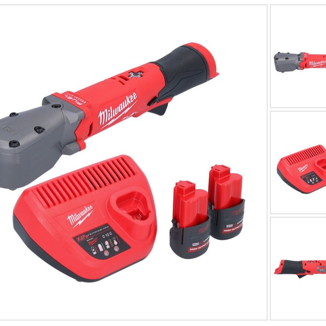 Milwaukee M12 FRAIWF38-252 Visseuse d'angle sans fil 12 V 3/4" 270 Nm Brushless + 2x batterie 2,5 Ah + chargeur