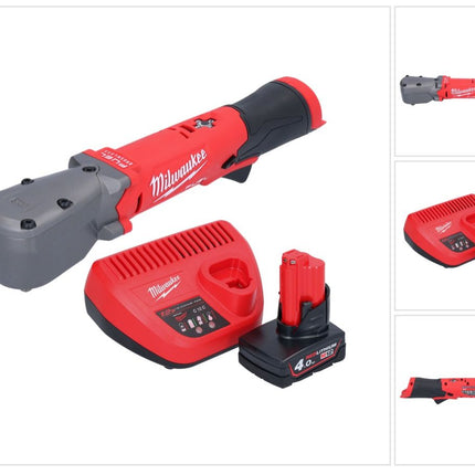 Milwaukee M12 FRAIWF38-401 Visseuse d'angle sans fil 12 V 3/4'' 270 Nm Brushless + 1x batterie 4,0 Ah + chargeur