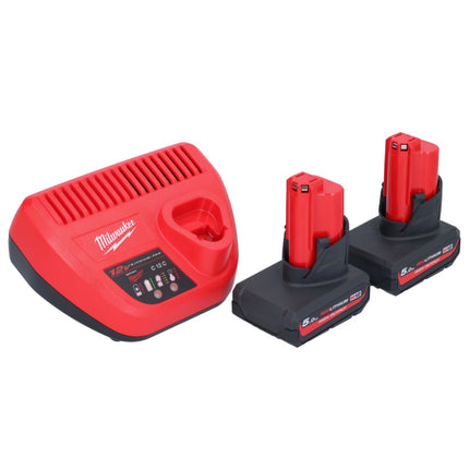 Milwaukee M12 FRAIWF38-502 Visseuse d'angle sans fil 12 V 3/4" 270 Nm Brushless + 2x batterie 5,0 Ah + chargeur