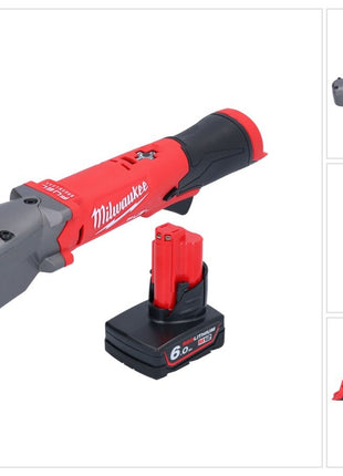 Milwaukee M12 FRAIWF38-601 Akku Winkelschlagschrauber 12 V 3/4" 270 Nm Brushless + 1x Akku 6,0 Ah - ohne Ladegerät - Toolbrothers