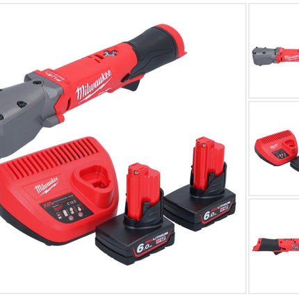 Milwaukee M12 FRAIWF38-602 Visseuse d'angle sans fil 12 V 3/4'' 270 Nm Brushless + 2x batterie 6,0 Ah + chargeur