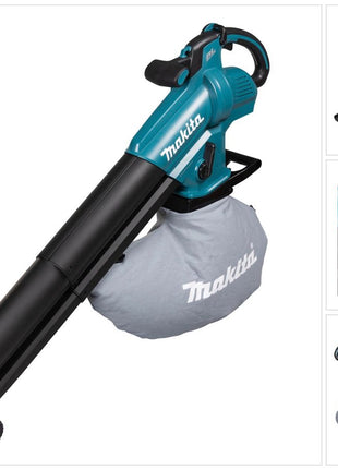 Makita DUB 187 Z Souffleur et aspirateur de feuilles sans fil 18 V Brushless Solo - sans batterie, sans chargeur