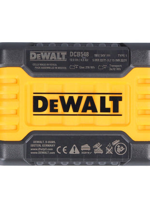 Batería DeWalt DCB 548 18 V / 54 V máx. 12 Ah / 12000 mAh Li-Ion XR FLEXVOLT - con indicador de nivel de carga