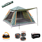 Toolbrothers Outdoort Camping-Set Zelt for 2-4 Personen Hydraulikzelt Pop-Up zelt + Campingausrstung 12 tlg