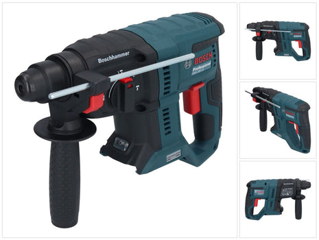 Bosch GBH 18V-21 Taladro percutor inalámbrico profesional 18 V 2,0 J SDS plus (0611911100) Brushless Solo - sin batería, sin cargador