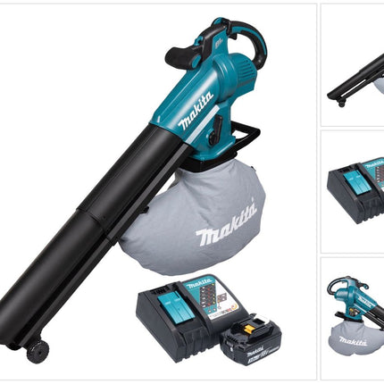 Makita DUB 187 RF Souffleur et aspirateur de feuilles sans fil 18 V Brushless + 1x batterie 3,0 Ah + chargeur