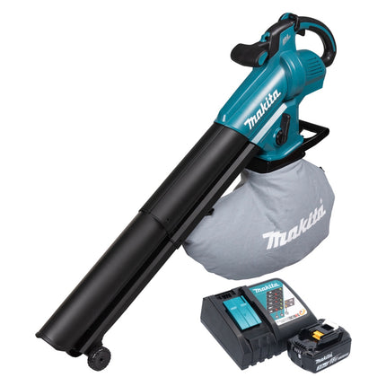 Makita DUB 187 RF Souffleur et aspirateur de feuilles sans fil 18 V Brushless + 1x batterie 3,0 Ah + chargeur