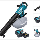 Makita DUB 187 RT Souffleur et aspirateur de feuilles sans fil 18 V Brushless + 1x batterie 5,0 Ah + chargeur