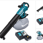 Makita DUB 187 RG Souffleur et aspirateur de feuilles sans fil 18 V Brushless + 1x batterie 6,0 Ah + chargeur