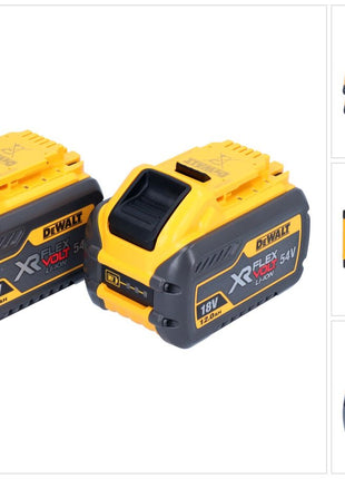 DeWalt 2x DCB 548 Akku 18 V / 54 V max. 12 Ah / 12000 mAh Li-Ion XR FLEXVOLT - mit Ladestandanzeige