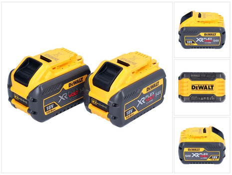 Batería DeWalt 2x DCB 548 18 V / 54 V máx. 12 Ah / 12000 mAh Li-Ion XR FLEXVOLT - con indicador de nivel de carga