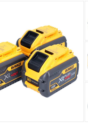 Batterie DeWalt 3x DCB 548 18 V / 54 V max. 12 Ah / 12000 mAh Li-Ion XR FLEXVOLT - avec indicateur de niveau de charge