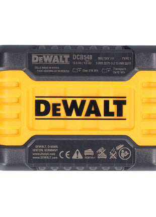 Batería DeWalt 4x DCB 548 18 V / 54 V máx. 12 Ah / 12000 mAh Li-Ion XR FLEXVOLT - con indicador de nivel de carga