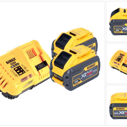 DeWalt DCB 118 Y2 Kit de démarrage sans fil 18 V / 54 V 2x XR FLEXVOLT Batterie 12 Ah + chargeur