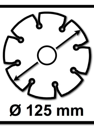 Bosch Standard for Disco de corte de diamante universal 125 x 22,23 mm 5 piezas (5x 2608615059) para hormigón, acero-hormigón, horneado, cal y arenisca